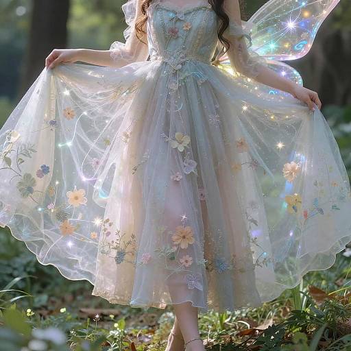 Fairy Lifting Floral Skirt Fantasy