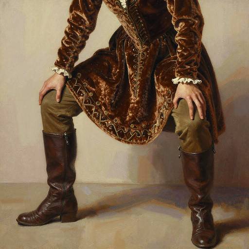 Painterly Portrait of Dramatic Woman