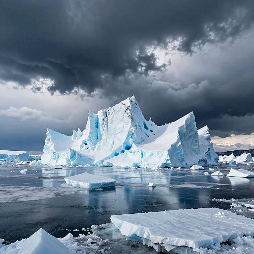Majestic Frozen Arctic Landscape