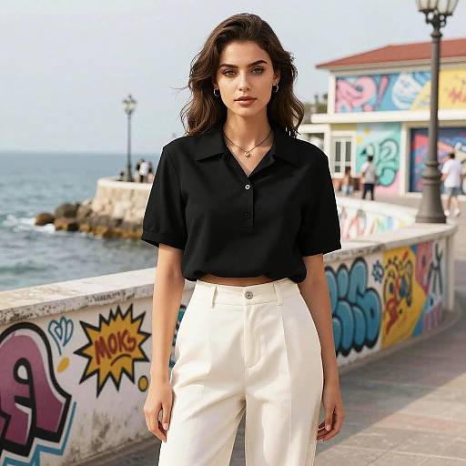 Ufotable Woman by Vibrant Seafront