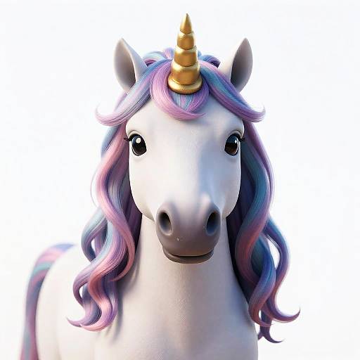 Gentle Toddler Unicorn Character Design