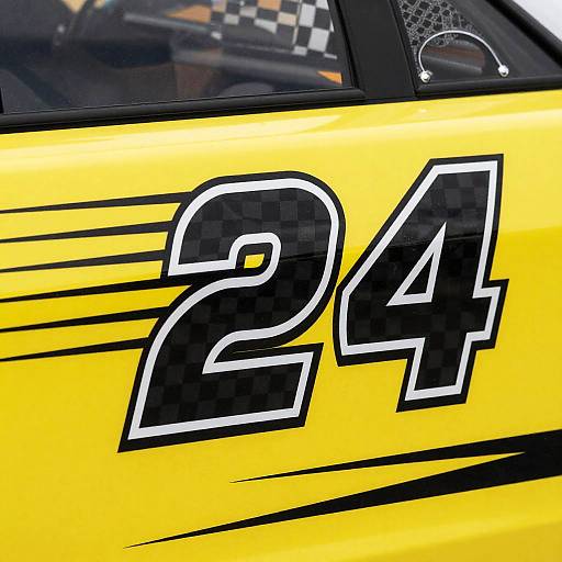 Futuristic NASCAR No. 24 Racing Badge