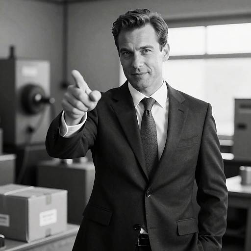 Confident Man in a Suit Photograph