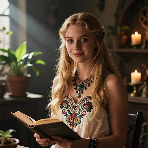 Cinematic Portrait of Medieval Herbalist