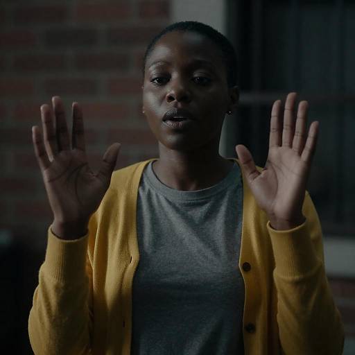 Mysterious Portrait of a Black Woman