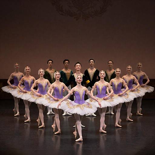 Ballet Company Performance On Stage