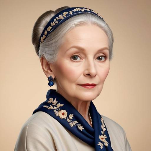 Elegant Portrait of an Elderly Woman