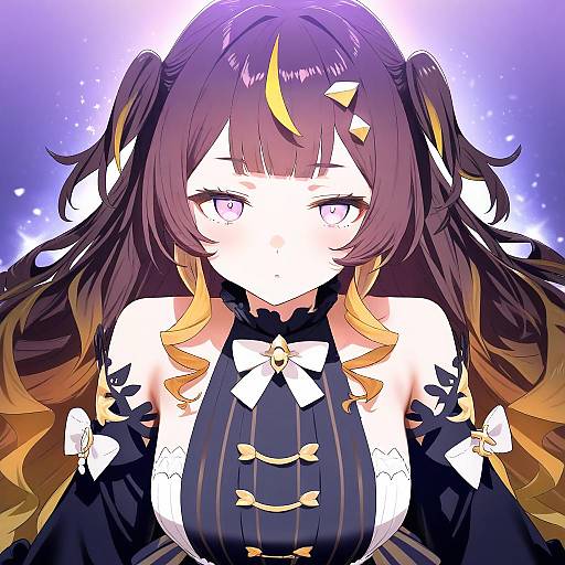 Illustration of Anya melfissa, hololive in the style of Goshiki suzu