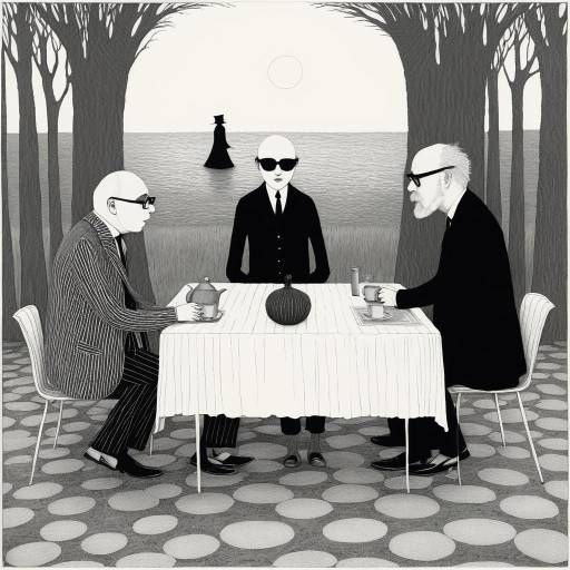 Strange Pair's Awkward Meeting Illustration