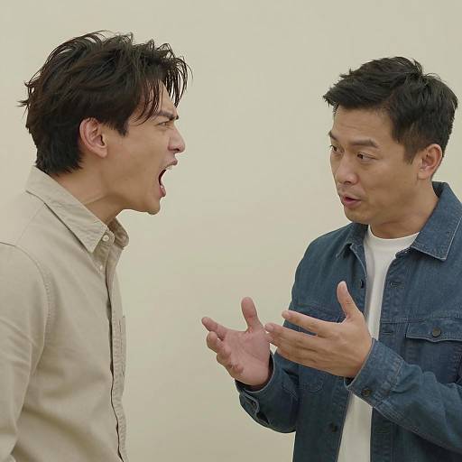 Dynamic Conversation: Two Men Engaged