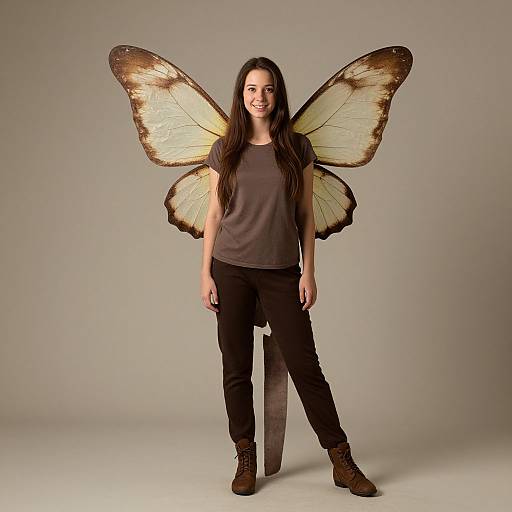 Pixie Wings Costume with Long Hair