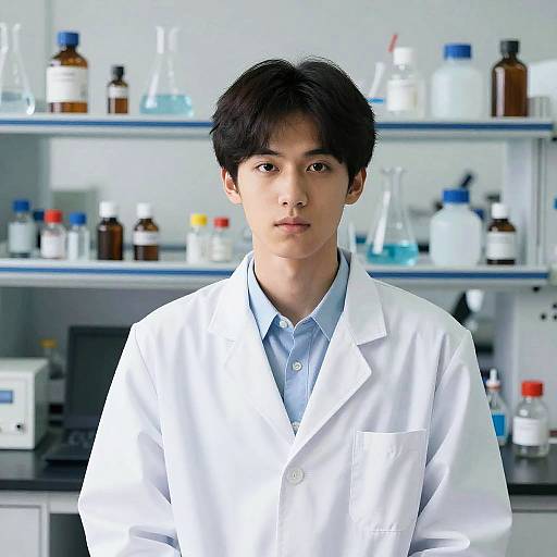 Young Scientist in Modern Laboratory