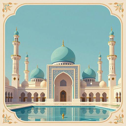 Elegant Islamic Architectural Illustration