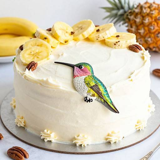 Hummingbird Cake with Tropical Flavors