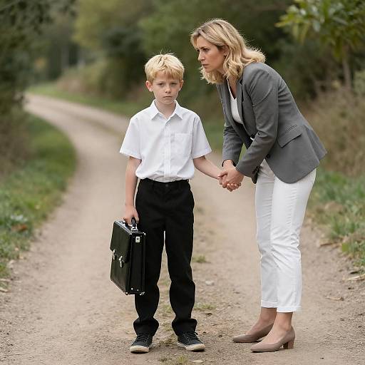 Intense Connection on a Dirt Path