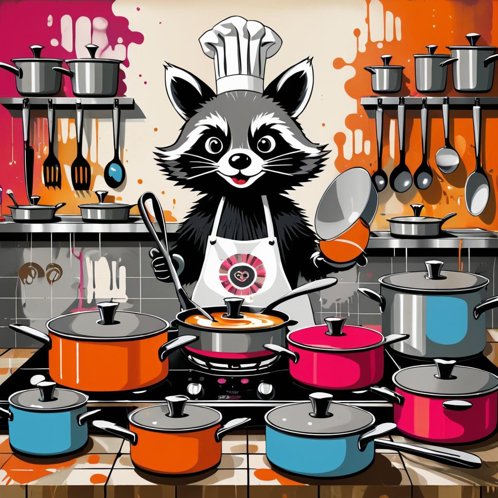 Raccoon Chef: Gritty Culinary Art