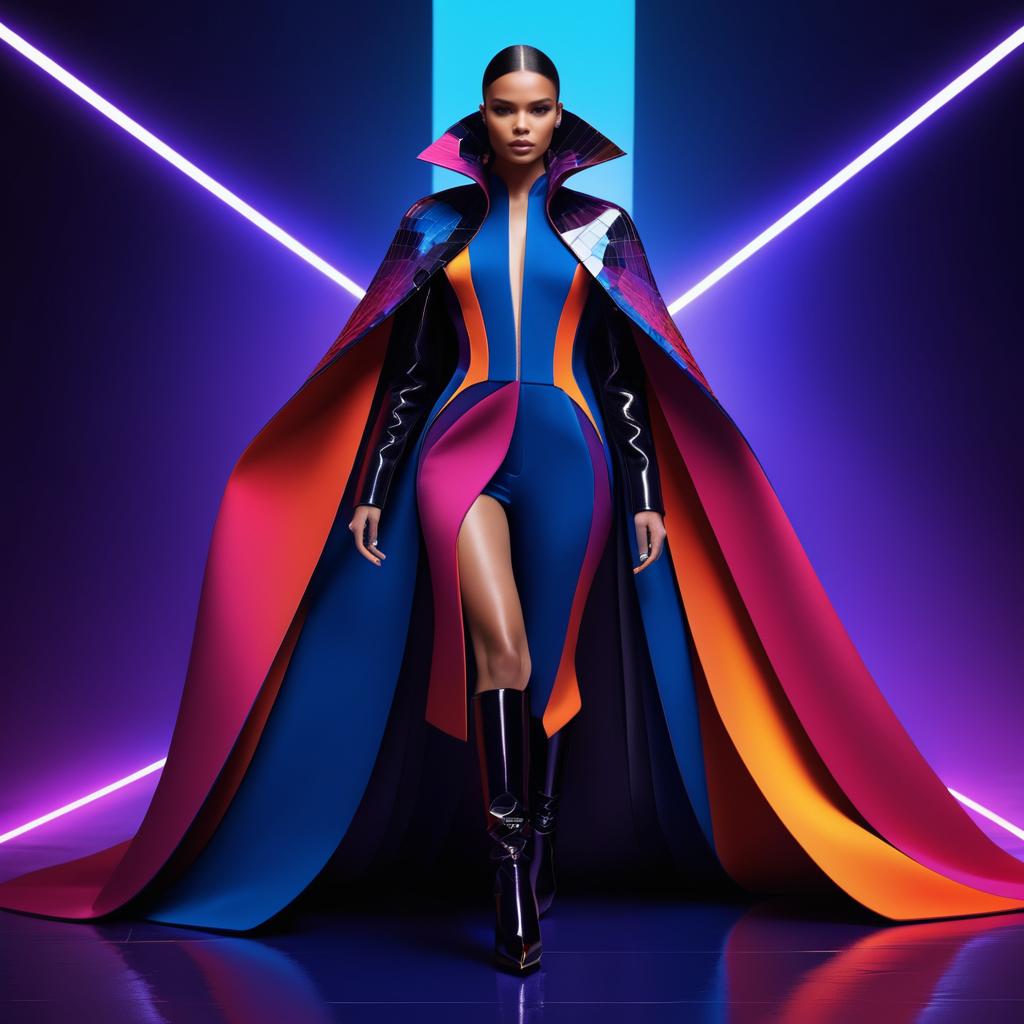 Dramatic Experimental Fashion Cape Concept