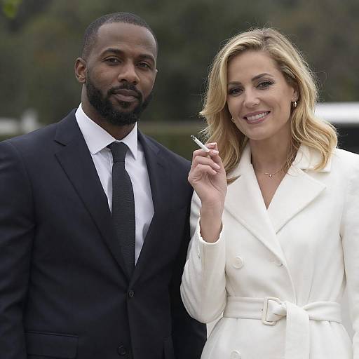 Couple Portrait in Outdoor Setting
