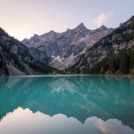 Tranquil Mountain Lake Reflection