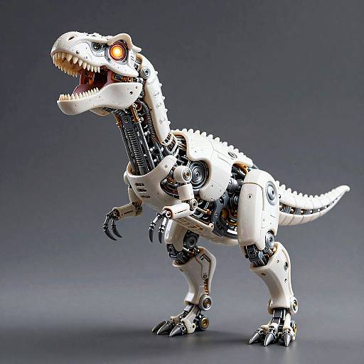 Biomechanical Dinosaur Cyborg Model