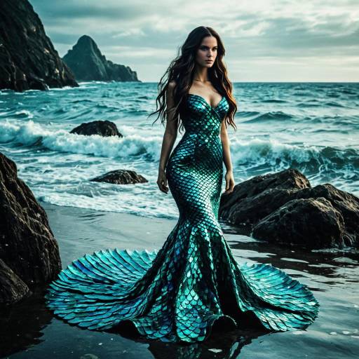 Enchanting Mermaid Sorceress in Fantasy Art