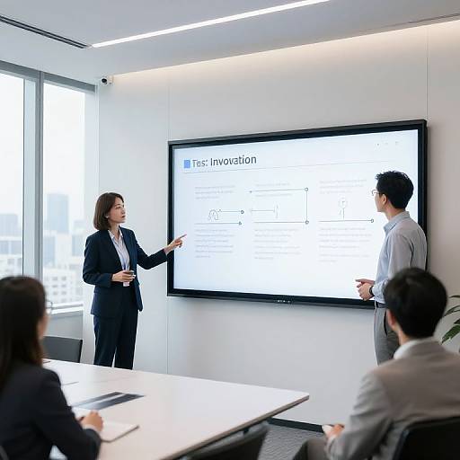 Consultants Presenting Strategic Plan