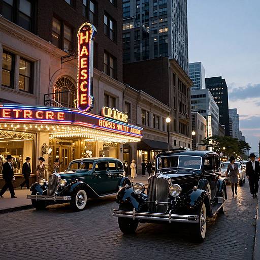 Roaring Twenties Urban Cityscape