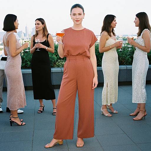 Minimalist Rooftop Cocktail Chic