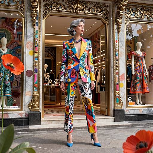 Ultra-Realistic Avant-Garde Fashion Scene