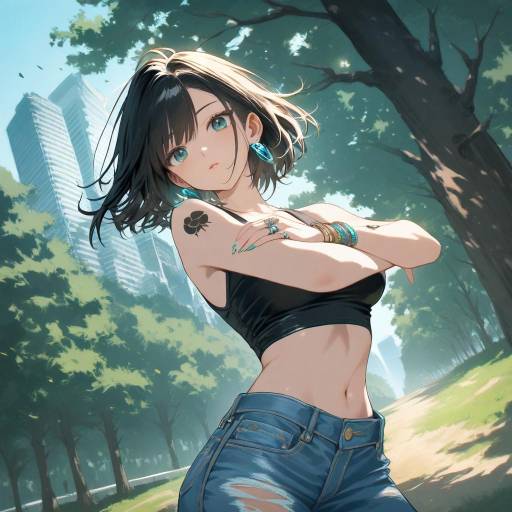 Stylish Hunter x Hunter Character in Nature