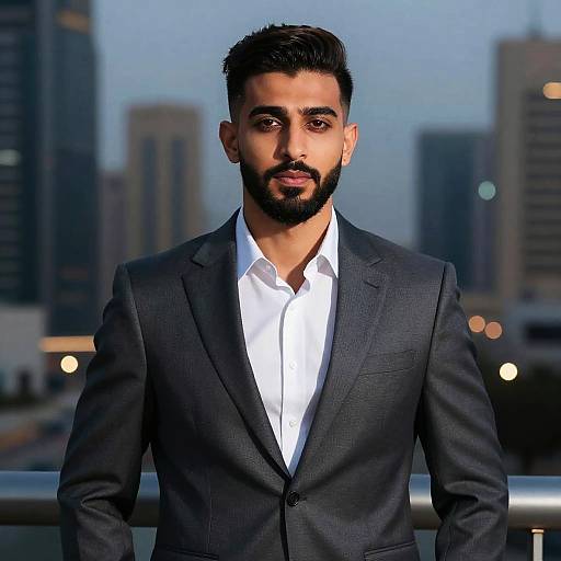 Confident Arab Man in Modern Suit