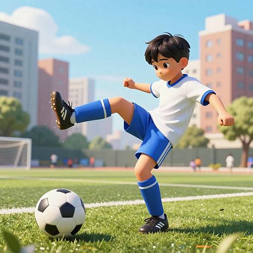 Strongest Kid Dominates Soccer Field