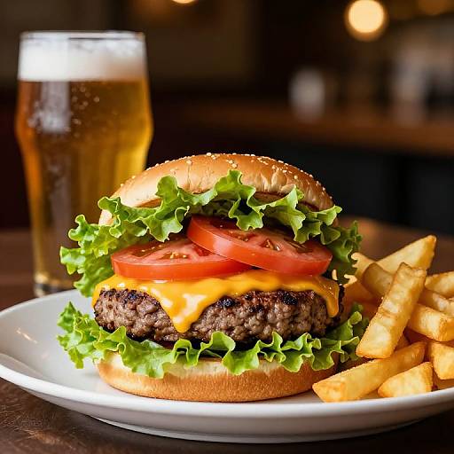 Double Cheeseburger with Lettuce Wrap