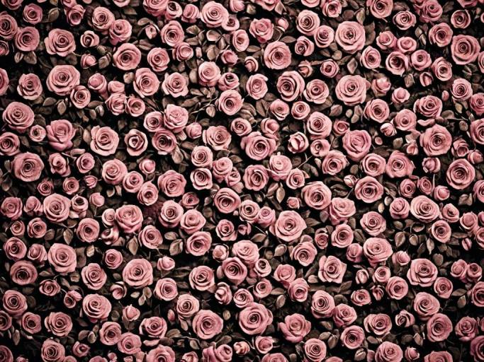 Vintage Pink Rose Wallpaper Design