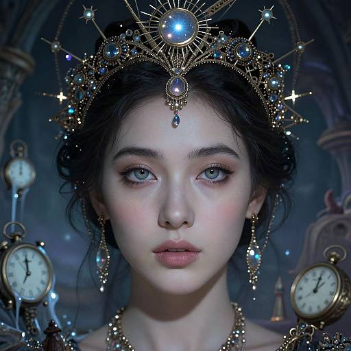 Surreal Ethereal Woman Portrait