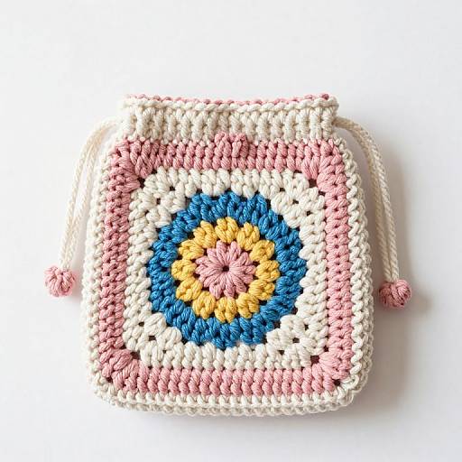 Crochet Drawstring Small Bag Pattern