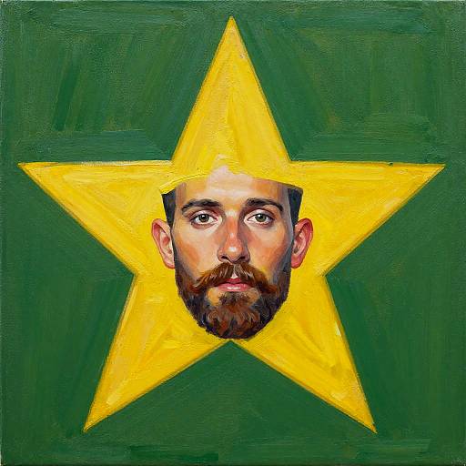 Photorealistic Bearded Male Portrait