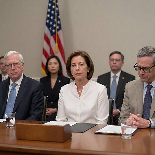 Photograph: Congressional Hearing, Five Officials