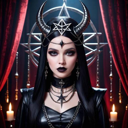 Dramatic Gothic Portrait of Mystique
