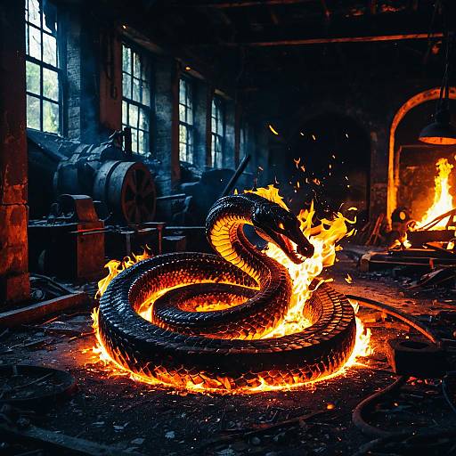 Fiery Serpent in Abandoned Forge