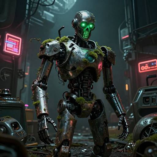 Sprigtrap in Futuristic Junkyard