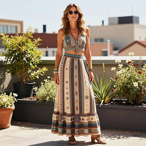 Boho Chic Rooftop Style