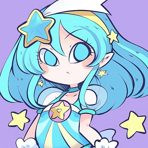 Illustration of Cure milky, precure in the style of Chahan (fried rice0614)