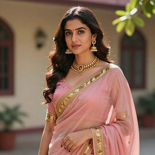 Elegant Portrait of Zeenat Aman Inspired Style