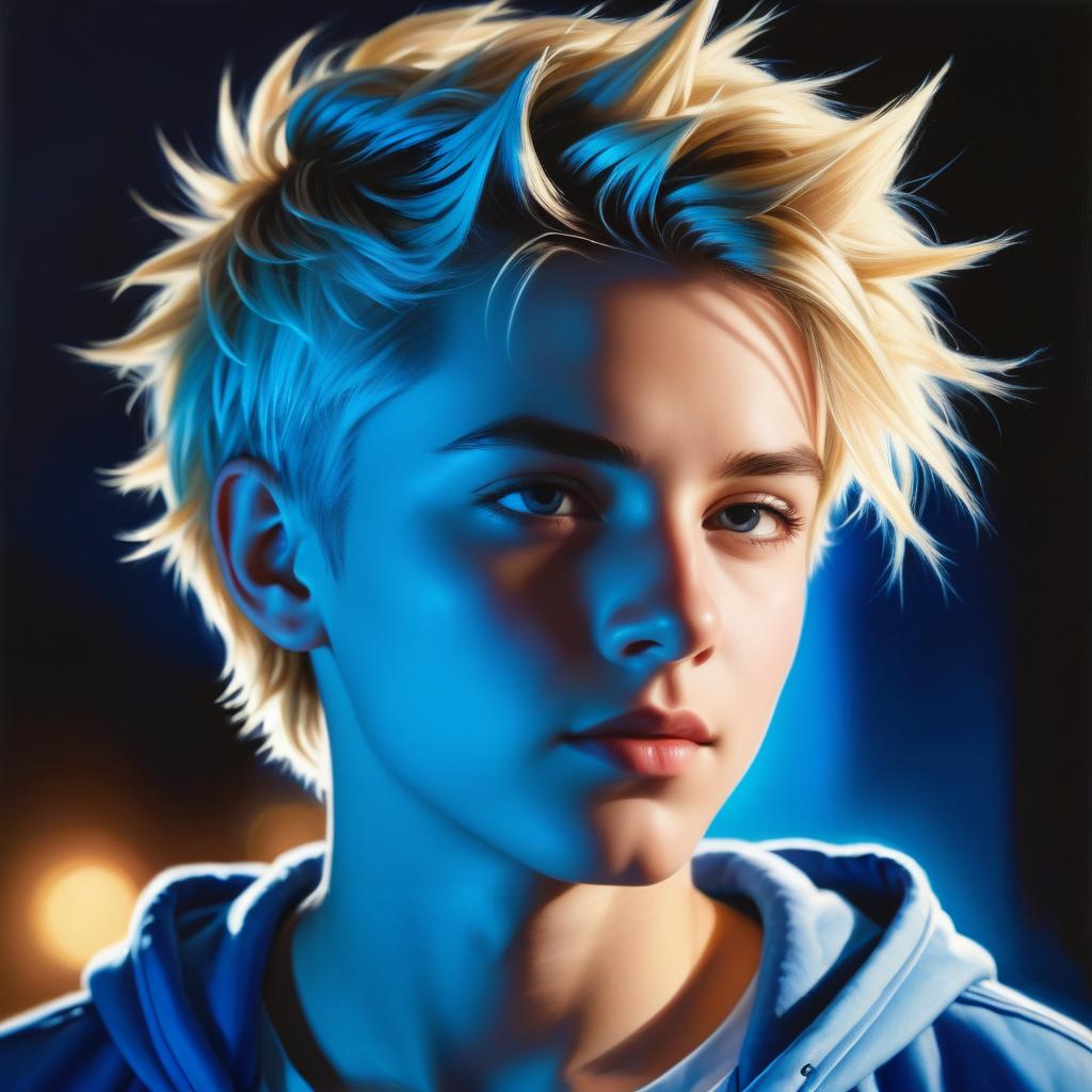 Hyper-Realistic Evening Portrait of a Teen