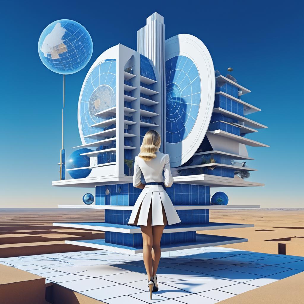 Surreal Sci-Fi Utopia and Mathematical Art