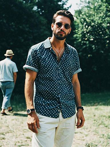 Cinematic Summer Casual Men's Editorial