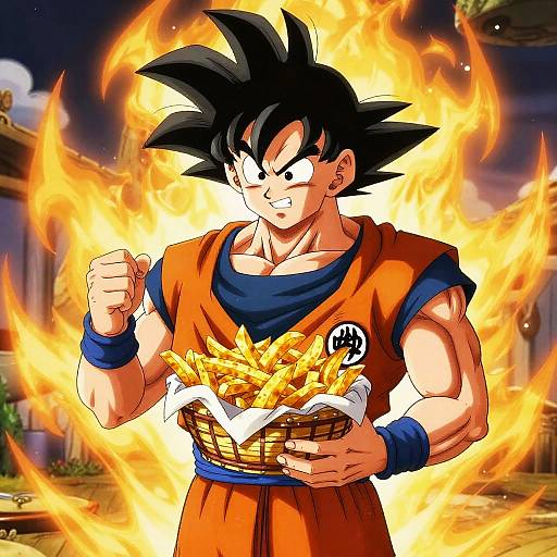 Goku with Golden Fries Aura