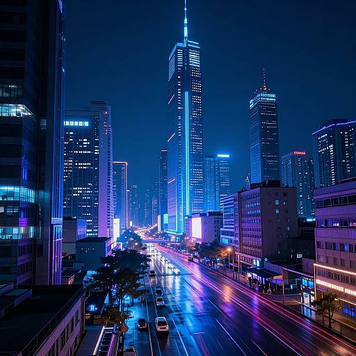Cyberpunk Cityscape AI Art Generator