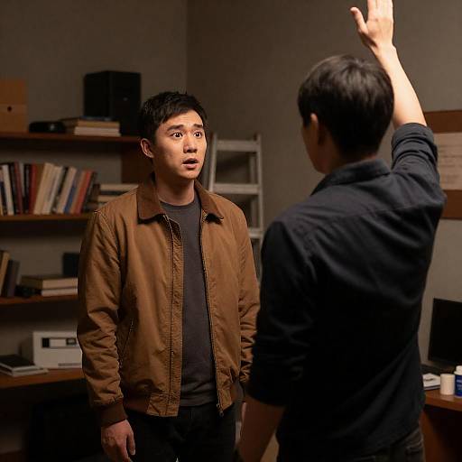 Surprised Encounter in a Cluttered Room